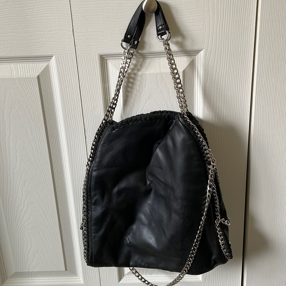 Steve Madden black bag with chain accents